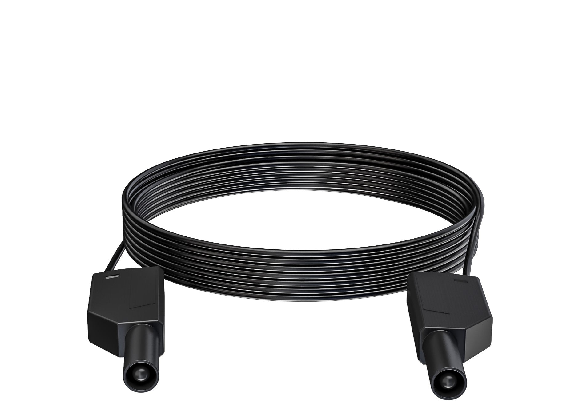 Prüfkabel, 6 m, schwarz, 1-polig, 2,5 mm2 Si/Si, 4-mm-Stecker