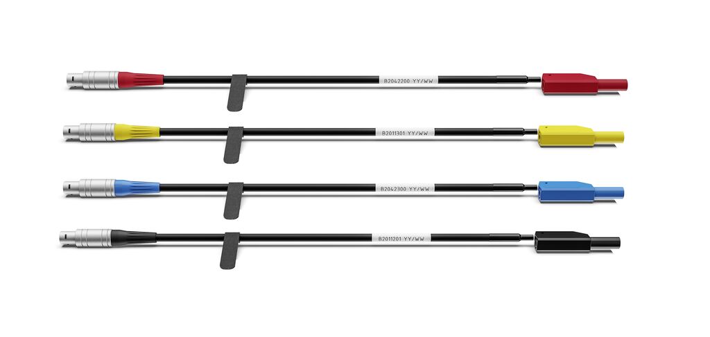 4 x 20 m/65 ft Messkabelsatz für HVX-Eingang (I In)