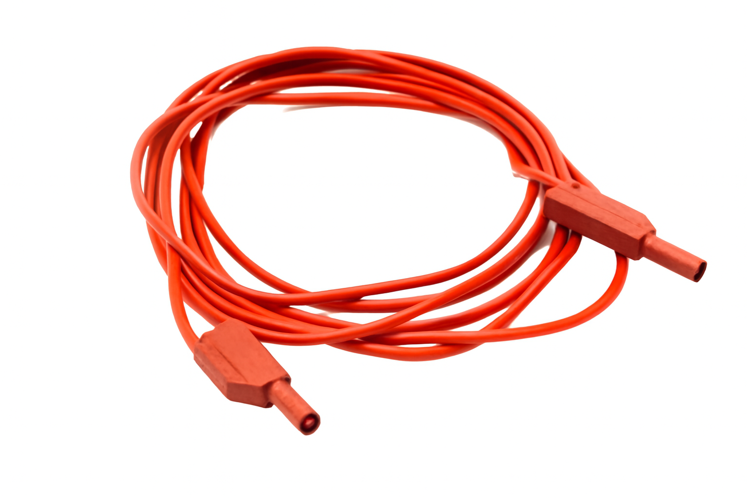 Testleitung 3 m ROT 1-polig 2,5 mm² Si/Si 4 mm Stecker