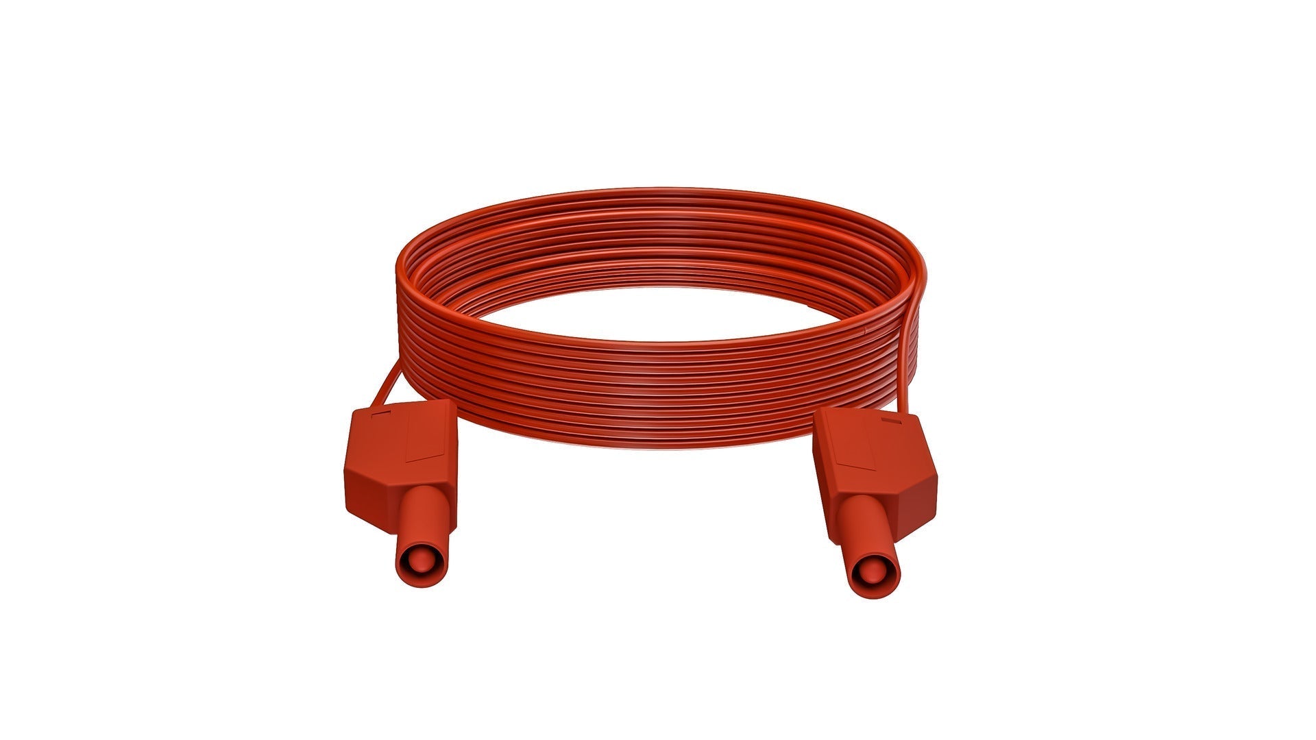 Messleitung 10 m rot 1-polig 2,5 mm² Si/Si 4 mm Stecker