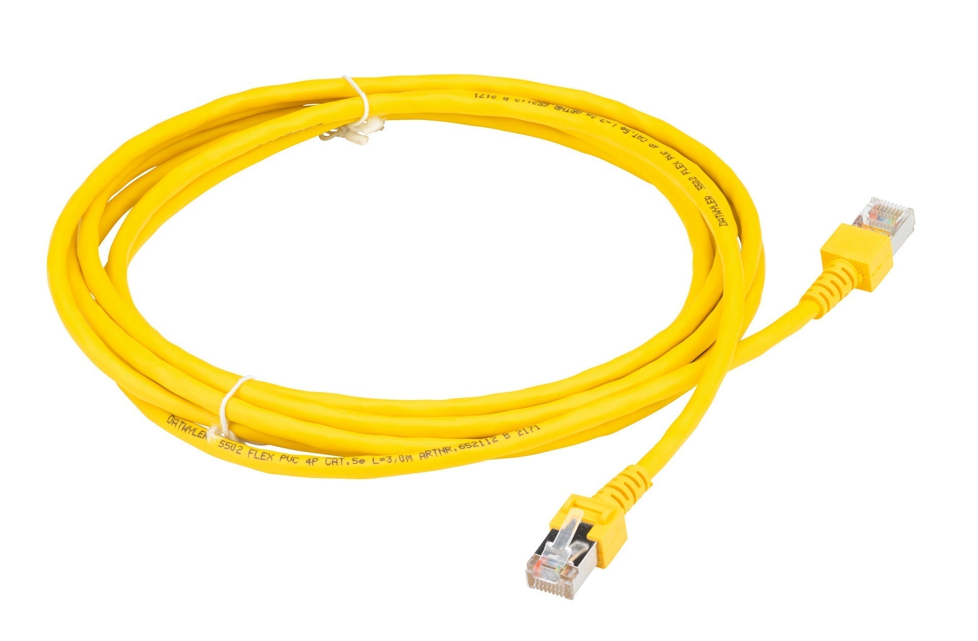 Ethernet-Kabel 3m RJ45 CAT.5e GELB