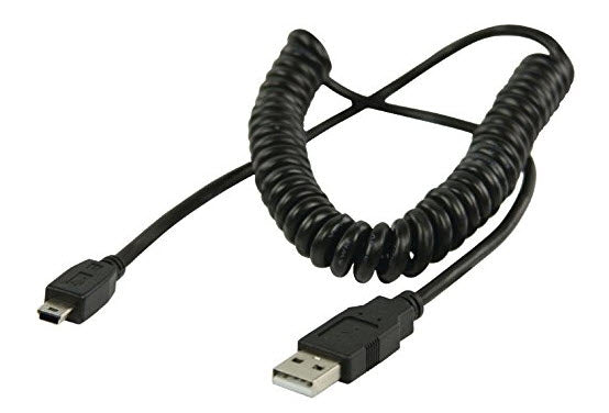 USB 2.0 A-Bmini 2m Spiralkabel