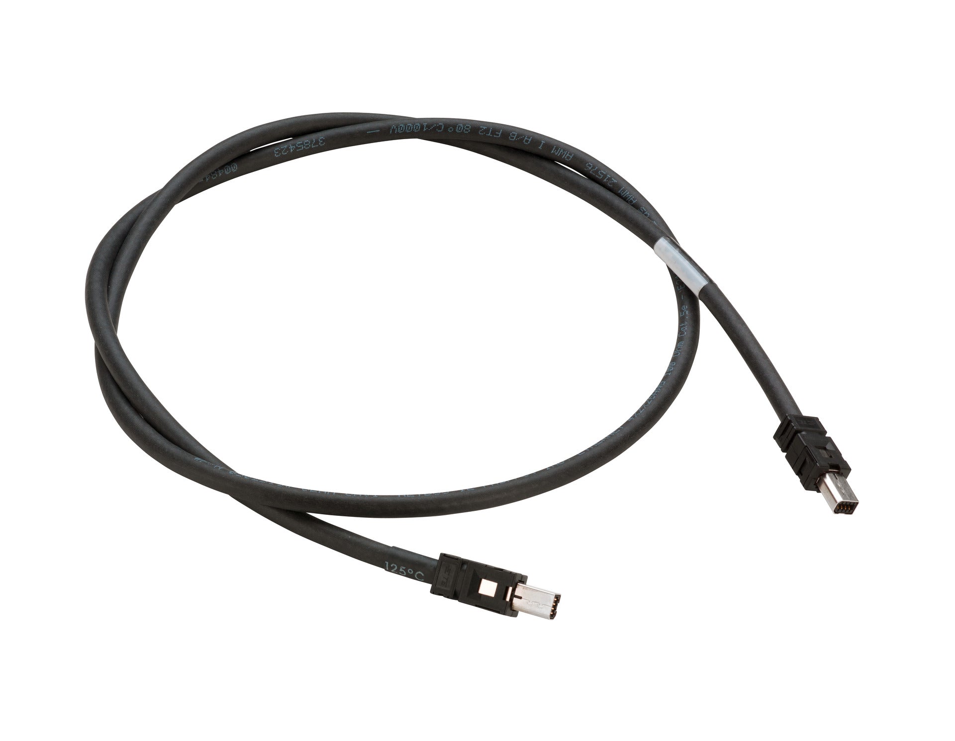 Erweiterungsportkabel 1 m schwarz MiniIO CrossOver CAT.5